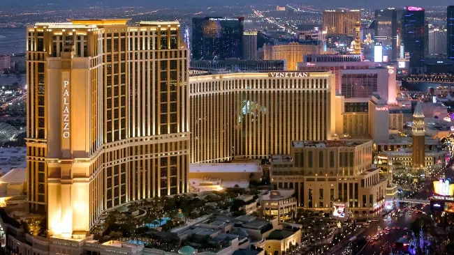 The Venetian Resort view from the Strip