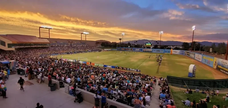 This is an image of Cashman Field in Las Vegas Nevada