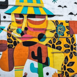 A mural on the Las Vegas Pop Culture Walking Tour