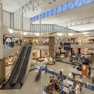 This is a picture of a Las Vegas Shopping Mall escalator