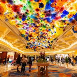 Bellagio Hotel Lobby Chandelier
