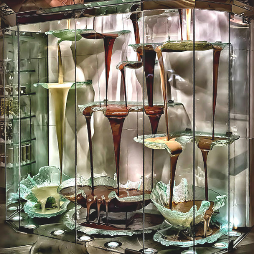 Chocolate Fountain at Bellagio Patisserie