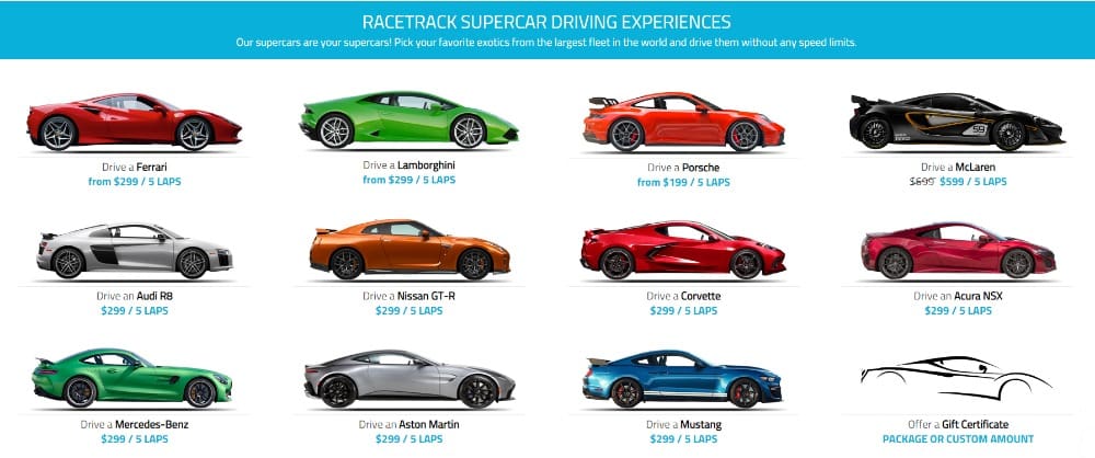 exotics racing las vegas discount coupon