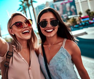two women in Las Vegas