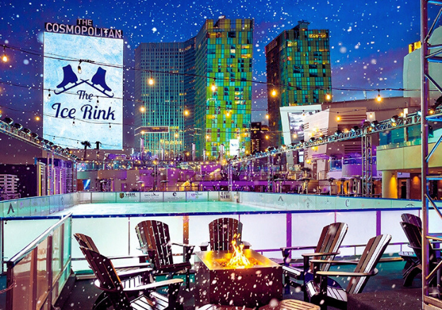 This is a photo of the Cosmopolitan Resort's ice skating rink in Las Vegas