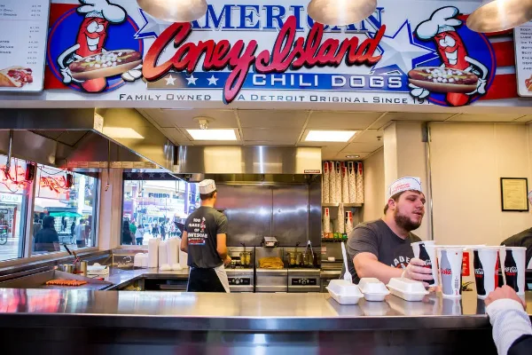 The American Coney Island restaurant at the D Hotel in downtown Las Vegas
