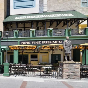 This is a photo of the Nine Fine Irishmen Pub in Las Vegas at New York New York