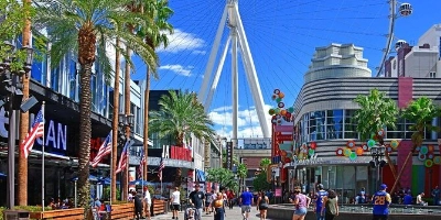 This is The This is The Link Promenade shopping district in Las Vegas