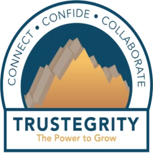 This is a logo for the Trustegrity Networkin0g Group in Las Vegas