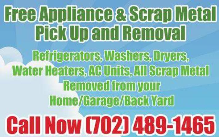 free appliance pick up in Las Vegas